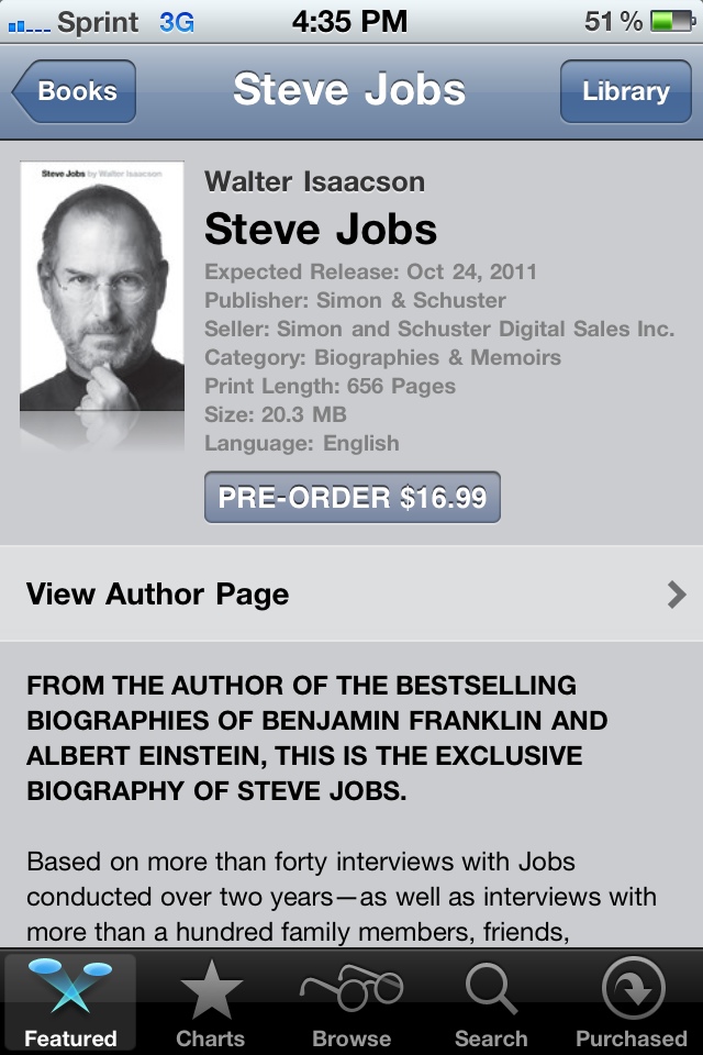 Steve jobs biography itunes uk