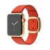 38mm 18-Karat Yellow Gold Case with Bright Red Modern Buckle