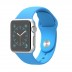 38mm Silver Aluminum Case with Blue Sport Band