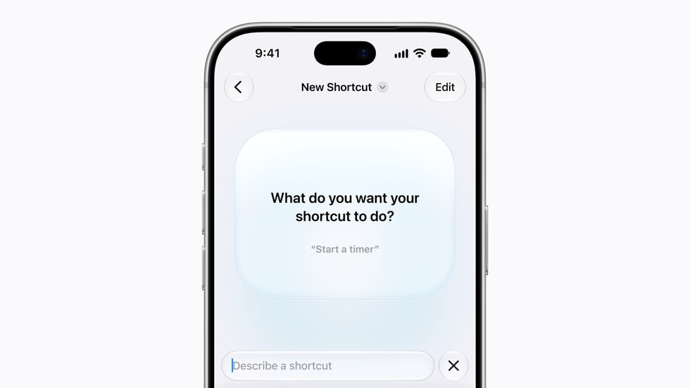 The Shortcuts app running on an iPhone with iOS 27